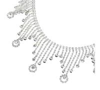 Greabuy Pinzas de cristal verde para trabajos de costura y complementos creativos, materiales permanentes para manualidades