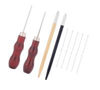 Greabuy Prácticas herramientas de reenraizamiento de pelo de muñeca con base de madera y puntas de acero para implantación de cabello sin esfuerzo, accesorios creativos de peinado de muñeca