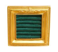 Greabuy Práctico soporte de resina para almacenamiento de anillos y collares con diseño vintage y bandeja de exhibición de anillos de concepto abierto fácil de ver