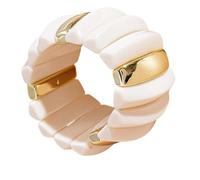 Greabuy Pulsera de cadena ancha y moderna unisex con diseño de cara lisa y fácil de limpiar, ideal para la muñeca, talla única, como se describe