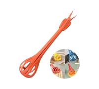Greabuy Safe ABS 2 en 1 - Batidor de huevos y pinzas para servir, mango ergonómico, multifuncional, batidor de mano con clip ergonómico