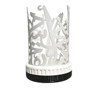 Greabuy Soporte artístico con temática árabe con diseño hueco para velas de té de Oriente Medio Eid Ramadanes, decoración de mesa, soportes para ramadanes