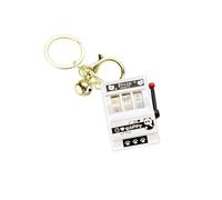 Greabuy Soporte de cadena divertido adorable para estudiantes, profesionales, mochila de viaje, esenciales, diseño ligero, soporte compacto para estudiantes, blanco, Talla única