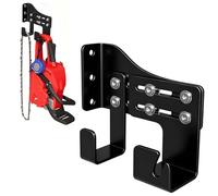 Greabuy Soporte de pared para motosierra que ahorra espacio, soportes modificables, fuerte almacenamiento seguro contra la derrota de sustancias, soporte de hierro para garaje