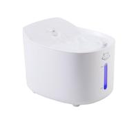 Greabuy Transductor de movimiento de resorte de absorción de mascotas de gran capacidad de 2,2 L, plan complementario recargable por USB, resorte de agua inteligente para mascotas, alimentado por USB