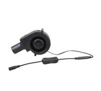 Greabuy Ventilador de 12 V 9733 adecuado para asar a la parrilla, barbacoa, estufa de leña, al aire libre, portátil, portátil, colectora de aire, soplador de conducto con procesador de computadora de