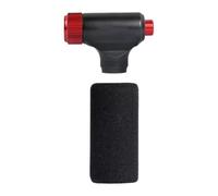 Greabuy Ventilador de neumático de bicicleta portátil de aluminio fino, inflado rápido, seguridad en frío, doble puerta para ciclismo de carretera de crisis, ventilador de ciclo de dióxido de carbono