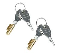 Greacesrio 2 Pieza Cerraduras de Remolque, Cerradura de Enchufe para Enganche de Remolque con 4 Llaves, Antirrobo Cerradura Accesorios para Remolque Compatible con Remolque Earth Daxara Maypole