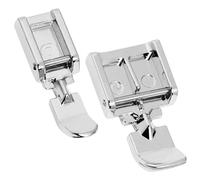 Greacesrio 2Pcs Prensatelas de Cremallera Universal para Máquinas de Coser, Prensatelas Invisible Oculta para Babylock Janome Singer Brother, Snap-On, (CY-154 / CY-7306)
