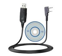 Greacesrio Cable de Programación USB, Programming Cable, Cable de Programación de Programa Walkie Talkie para Radios Portátiles BaoFeng Wanhua Kenwood
