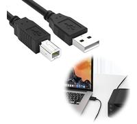 Greacesrio Cable USB B MIDI para Instrumentos 1.8M, Cable Impresora, A a B Compatible Con Piano, Controlador Midi,Teclado Midi, Grabación Interfaz de Audio, Micrófono USB