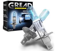 Gread - bombillas H1 55W 12V, faros Lámpara halógenas, luces automóviles - Extra blancas - 8500k Óptica xenón, larga vida Paquete de 2