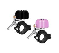 Greallthy Timbre de Bicicleta, Campana de latón para Manillar de Bicicleta de 22.2-31.8 mm,Sonido y Claro Campanas para MTB Bicicleta, Bicicleta Plegable, Urbana Ebike.