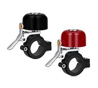 Greallthy Timbre de Bicicleta, Campana de latón para Manillar de Bicicleta de 22.2-31.8 mm,Sonido y Claro Campanas para MTB Bicicleta, Bicicleta Plegable, Urbana Ebike.