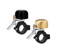 Greallthy Timbre de Bicicleta, Campana de latón para Manillar de Bicicleta de 22.2-31.8 mm,Sonido y Claro Campanas para MTB Bicicleta, Bicicleta Plegable, Urbana Ebike.