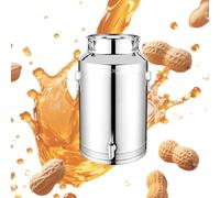 Grease Container - Grease Container For Kitchen | 5L/9L/14L Lid Airtight Stainless Steel Kitchen Tools With Lid, Pantry Storage Steel Canister, Outdoor Oil Drum For Milk, Bucket ,Beer, Flour, Cerea
