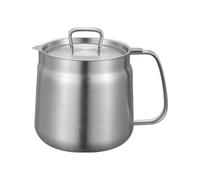 Grease Container | Grease Keeper with Strainer, Stainless Steel Cooking Oil Filter Canister, for Home Farmhouse Restaurant Kitchen Men Women Family Friends