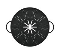 Grease Covers - Silicone Splatters Protector, Baking Food Colander, Temperature Resilient Material, Oil Spatter Prevention Mechanism, Cooking Tool Apparatus, Ideal for Meal Preparation