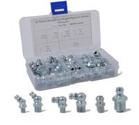 Grease Fittings - Juego de 100 piezas de accesorios de grasa hidráulica para lubricación hidráulica, caja de 6 especificaciones, boquilla de vehículo de 1/10.2 cm 1/20.3 cm
