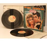 GREASE - GREASE, The original soundtrack with John Travolta and Olivia Newton John. Top copy. First UK pressing. 1978. Matrix.A3, B3, A4, B8. Record label: RSO
