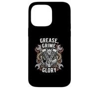 Grease Grime Glory Motorcycle Engine Biker Mechanic Carcasa para iPhone 14 Pro MAX