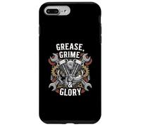Grease Grime Glory Motorcycle Engine Biker Mechanic Carcasa para iPhone 7 Plus/8 Plus