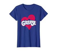 Grease Heart Camiseta, Mujer, Azul Real, XL