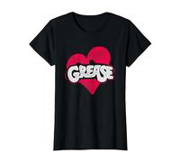 Grease Heart Camiseta, Mujer, Negro, XXL