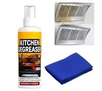 Grease Killer Spray 120 ml, Grease Cleaner, Greasekiller Grillreiniger Extra Stark, Backofenreiniger & KüChenreiniger, Contra Eingebranntes Grasa & ÖL, Backofen Herdplatte Grill