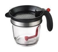 Grease Sëparatoŕ With Bottom Release, Oil-Water Filtering Kitchen Tool, Fat Ѕëparator For Gravy And Soup, Easy-Pour Pitcher With Fine Mesh Filter, Promotes Healthier Cooking, Dishwasher Safe