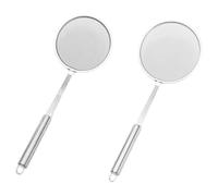Grease Skimmer Spoon - Mesh Strainer for Cooking | Stainless Steel with Long Handle, Oil Separator Accessory, Hot Pot Frying Tool, Dining Room, Restaurant Stewing Helper
