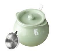 greaseContainer - oiland greaseStorage, Leakproof greaseJar, Metal Kitchen Container | Cooking oilHolder, BBQ greaseCollector, Reusable oilDispenser, Home Cooking Accessory, Easy Pour Container