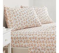Great Bay Home Juego de sábanas de Microfibra ultrasuave con Estampado Floral, sin Arrugas, cómodas, para Todas Las Estaciones. (Matrimonial, Flores pequeñas de Acuarela)