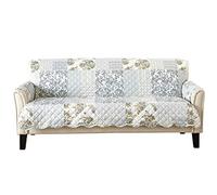 Great Bay Home Protector de Muebles con Estampado Festoneado, Resistente a Las Manchas (sofá, Gris)