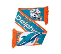 Great Branding Miami Dolphins NFL HD Jaquard Scarf Turquesa Naranja Bufanda