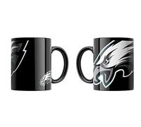 Great Branding NFL Oversized Classic - Taza de fútbol americano, 330 ml, diseño con logotipo del equipo, color negro