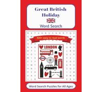 Great British Holiday Word Search Puzzle Book: Word Searches with Easy to Read Print about Vacations in Britain and more | 6x9 inches, 112 pages | 50+ ... | For long trips and leisure time at home