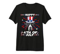 Great Dane Dog Patriotic American 4th of July Dogs Lovers Camiseta Premium