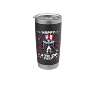 Great Dane Dog Patriotic American 4th Of July Dogs Lovers Vaso térmico de acero inoxidable de doble pared