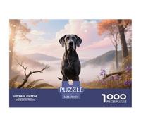 Great Dane, Juego De Puzzle 1000 Piezas, Entretenimiento Elegante Y Atemporal, Regalo O Decoración De Pared, Recomendado Desde 12 Años, Perro Mascota, 70x50cm/1000pcs