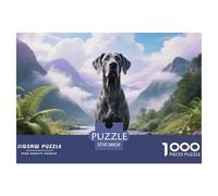 Great Dane, Juego De Puzzle 1000 Piezas, Ideal para Desarrollar Paciencia, Regalo O Decoración, Recomendado Desde 14 Años, Perro Mascota, 38x26cm/1000pcs