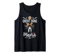 Great Dane Mama Dog Lover Puppy Dog Mom Funny Mothers Day Camiseta sin Mangas