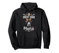 Great Dane Mama Dog Lover Puppy Dog Mom Funny Mothers Day Sudadera con Capucha