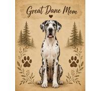 Great Dane Notebook - Rustic Dog Journal for Women - Cute Gift for Great Dane Lovers - 120 Lined Pages - Dog Mom Stationery