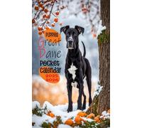 Great Dane Puppies Pocket Calendar 2025-2026: 2 Year Monthly Planner for Purse, From January 2025 to December 2026