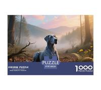 Great Dane, Puzzle De 1000 Piezas, Imágenes Espléndidas Y Refinadas, Enmarcar, Recomendado Desde 12 Años, Perro Mascota, 38x26cm/1000pcs