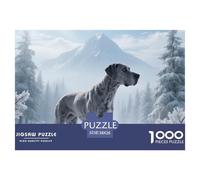 Great Dane, Rompecabezas De 1000 Piezas, Desafío Creativo Y Gratificante, Recuerdos O Arte Mural, Recomendado Desde 10 Años, Perro Mascota, 38x26cm/1000pcs