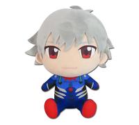 Great Eastern Entertainment Evangelion - Peluche sentado de Kaworu Nagisa (traje de enchufe), 17,78 cm de alto