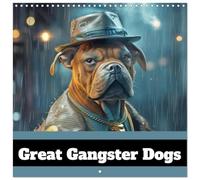 Great Gangster Dogs (Calendar 2026 12" x 24" / 30 x 60 cm (abierto)) CALVENDO 12 Month Wall Calendar