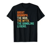 Great Grandpa Man Myth Gambling Legend Camiseta